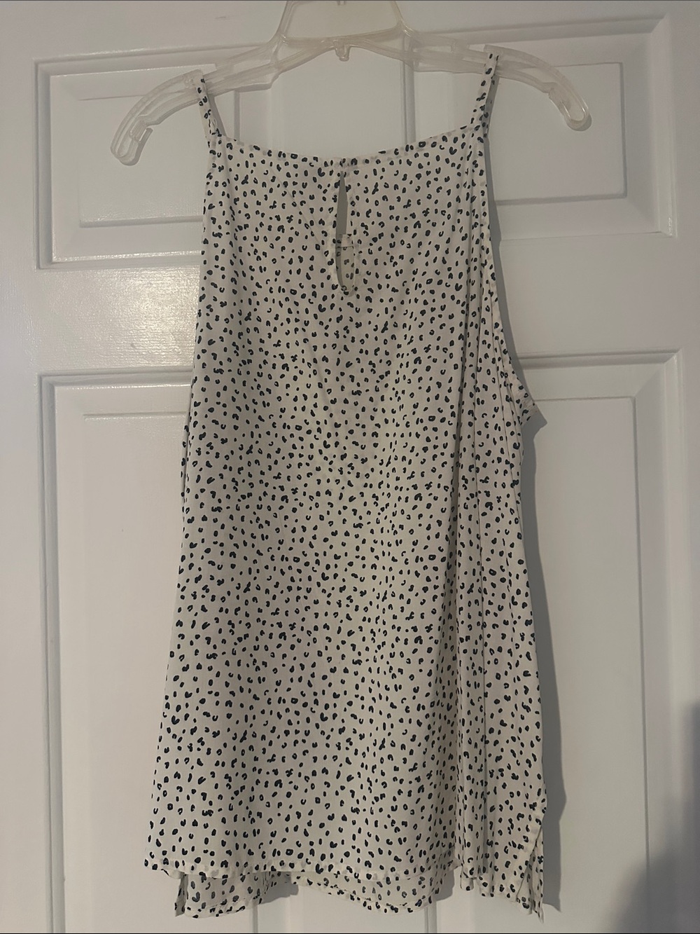 Old Navy Cream Spotted Camisole with Black Print - Picture 3 of 3